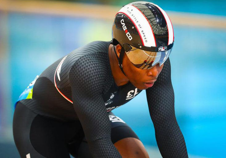 FLASHBACK: File photo shows T&T’s Nicholas Paul as he competed in the Men’s Sprint cycling qualifying, during the 2018 Gold Coast Commonwealth Games, at the Anna Meares Velodrome, in Brisbane, April 2018. --Photo: AFP FLASHBACK: File photo shows T&T’s Nicholas Paul as he competed in the Men’s Sprint cycling qualifying, during the 2018 Gold Coast Commonwealth Games, at the Anna Meares Velodrome, in Brisbane, April 2018. --Photo: AFP