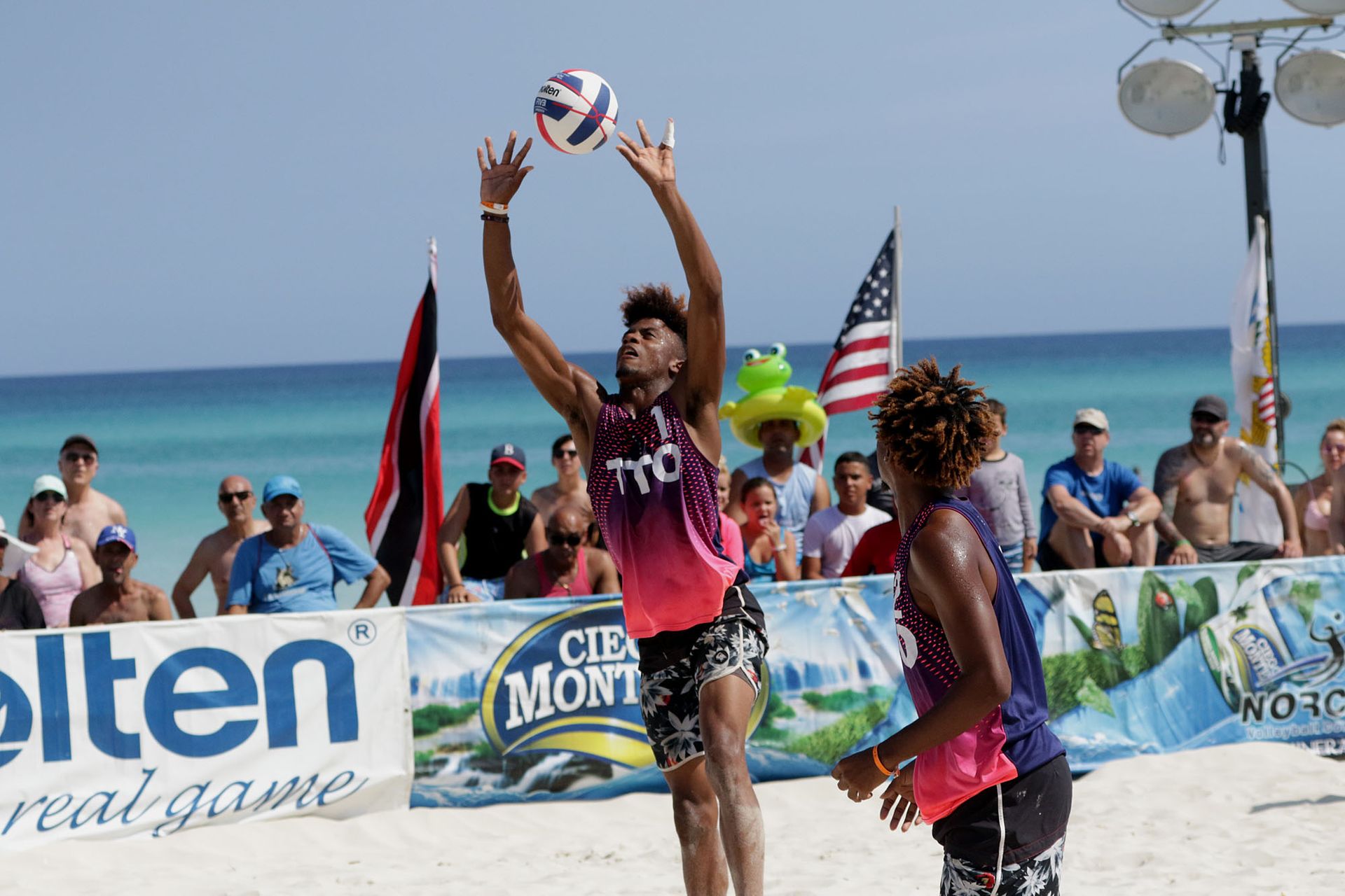 T&T beach volleyball duo, Daynte Stewart and Marlon Phillip T&T beach volleyball duo, Daynte Stewart and Marlon Phillip