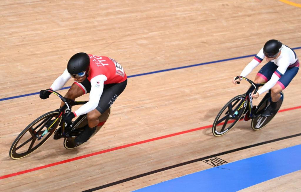 (FILE) Trinidad and Tobago's Nicholas Paul (left) won gold, on Saturday, at the 2021 UCI Track Cycling Nations Cup, in Cali, Colombia, with a victory in the men’s keirin final. - (FILE) Trinidad and Tobago's Nicholas Paul (left) won gold, on Saturday, at the 2021 UCI Track Cycling Nations Cup, in Cali, Colombia, with a victory in the men’s keirin final. -