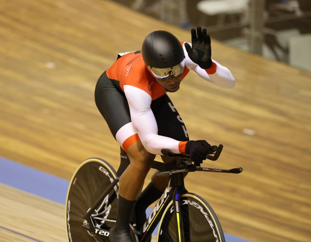 Trinidad and Tobago's Nicholas Paul at the UCI Track Cycling World Championships in France. PHOTO COURTESY UCI Trinidad and Tobago's Nicholas Paul at the UCI Track Cycling World Championships in France. PHOTO COURTESY UCI