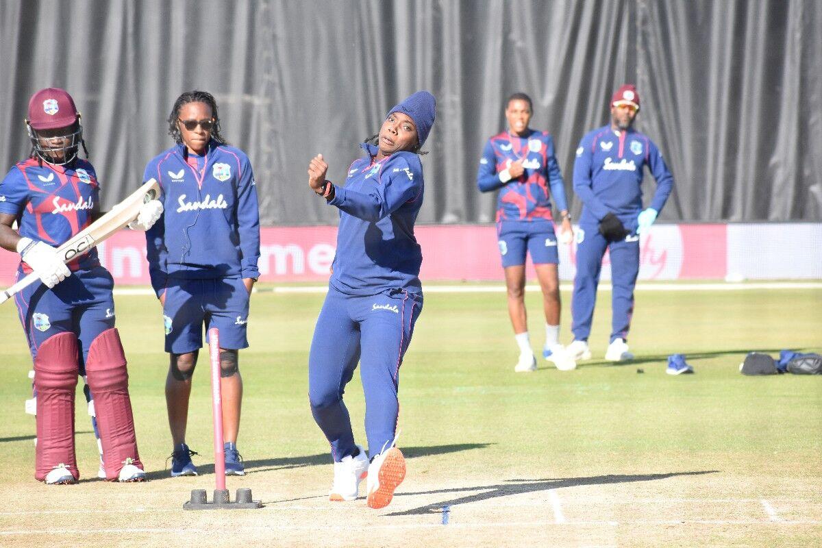 GETTING READY: West Indies women cricketers train during their visit to England last year.--Photo: CWI GETTING READY: West Indies women cricketers train during their visit to England last year.--Photo: CWI