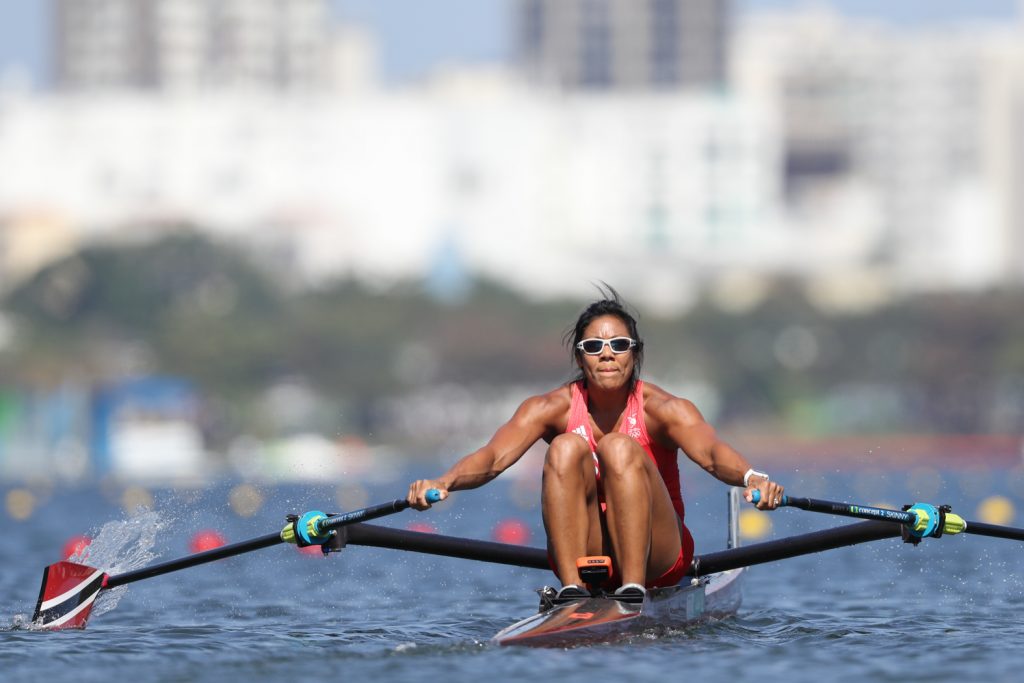 In this August 2016 file photo, team TTO's Alicia Chow (during the race) finished 5th in Heat 6 of the Women's Rowing- Single Sculls in a time of 8:31.83 minutes during the Rio 2016 Olympic Games at the Lagoa Stadium, Rio de Janeiro. Photo: Allan V. Crane/CA-images