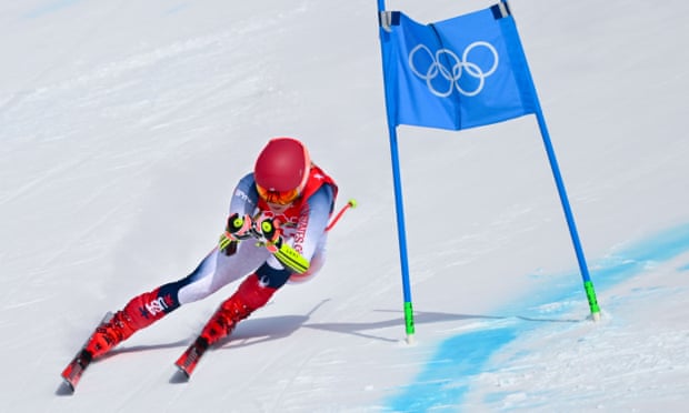 Mikaela Shiffrin finished ninth in the super-G at the Winter Olympics in Beijing having crashed out of her previous two events. Photograph: Xinhua/Shutterstock Mikaela Shiffrin finished ninth in the super-G at the Winter Olympics in Beijing having crashed out of her previous two events. Photograph: Xinhua/Shutterstock