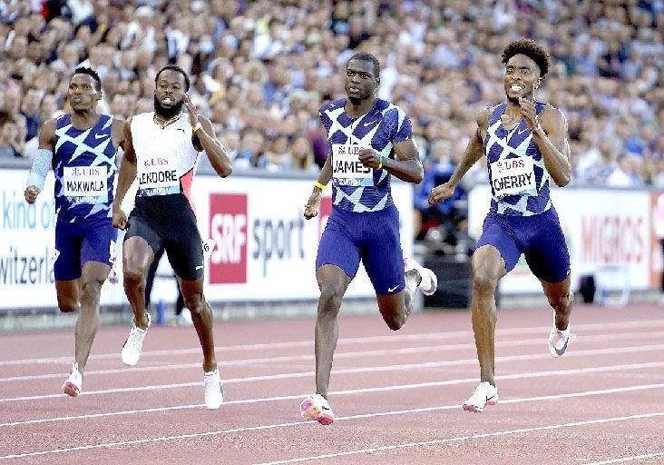 LAST BIG RACE: Trinidad and Tobago quarter-miler Deon Lendore, second from left, en route to Men’s 400 metres bronze at the Wanda Diamond League final in Zurich, Switzerland, last September. American Michael Cherry, right, won the race, with second spot going to Grenada’s Kirani James, second from right. Botswana’s Isaac Makwala, left, finished sixth. —Photo courtesy WANDA DIAMOND LEAGUE LAST BIG RACE: Trinidad and Tobago quarter-miler Deon Lendore, second from left, en route to Men’s 400 metres bronze at the Wanda Diamond League final in Zurich, Switzerland, last September. American Michael Cherry, right, won the race, with second spot going to Grenada’s Kirani James, second from right. Botswana’s Isaac Makwala, left, finished sixth. —Photo courtesy WANDA DIAMOND LEAGUE