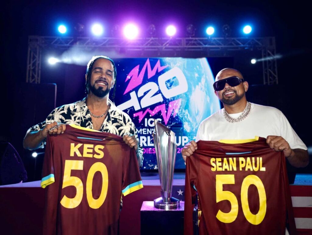 Kees Dieffenthaller, left, and Sean Paul. - Photo courtesy Cricket West Indies (Image obtained at newsday.co.tt) Kees Dieffenthaller, left, and Sean Paul. - Photo courtesy Cricket West Indies (Image obtained at newsday.co.tt)