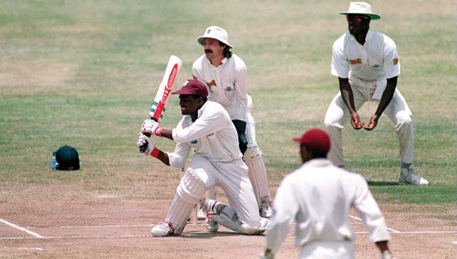 Brian Lara bats during his world record breaking innings of 375 at Antigua Recreation Ground in April, 1994. - (Image obtained at newsday.co.tt) Brian Lara bats during his world record breaking innings of 375 at Antigua Recreation Ground in April, 1994. - (Image obtained at newsday.co.tt)