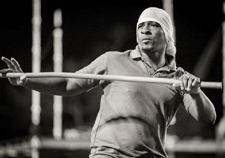 Martial artist and  stickfighter  Keegan Taylor.  —Photo:  Maria Nunes (Image obtained at trinidadexpress.com) Martial artist and  stickfighter  Keegan Taylor.  —Photo:  Maria Nunes (Image obtained at trinidadexpress.com)