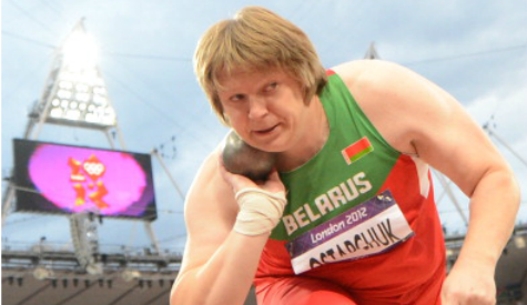 Belarus' Nadzeya Ostapchuk took the women's shot put crown
