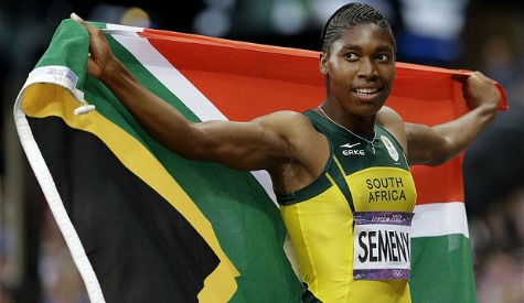Aiming to win: Caster Semenya left it too late to challenge for the lead and eventually finished second Photo: AP