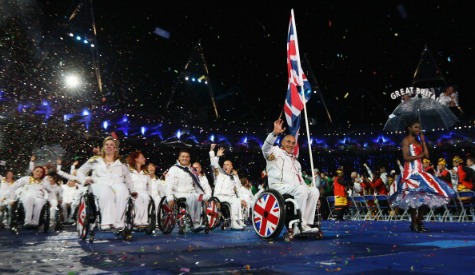 Wheelchair tennis star Peter Norfolk leads Team GB into the Olympic Stadium