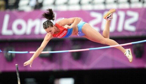 Yelena Isinbayeva's quest for three straight pole vault titles ended with bronze